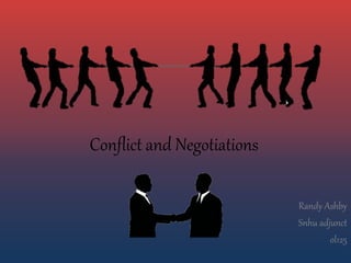 Conflict and Negotiations
Randy Ashby
Snhu adjunct
ol125
 