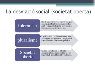 La desviació social (societat oberta) 