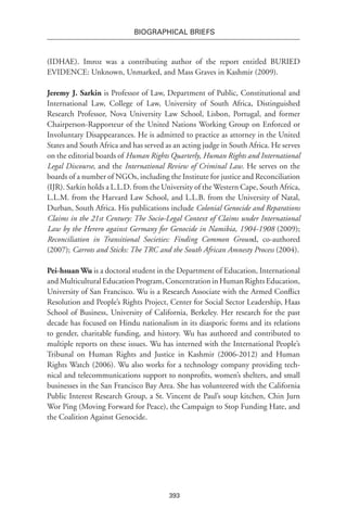 Conflicted Democracies and Gendered Violence: The Right to Heal