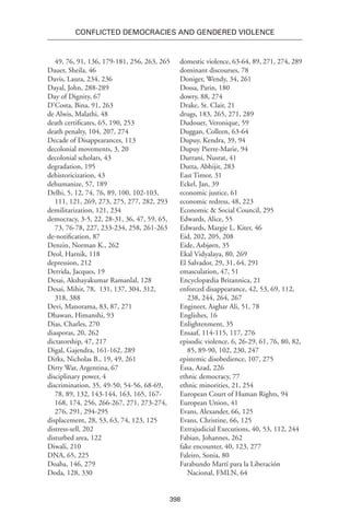 Conflicted Democracies and Gendered Violence: The Right to Heal