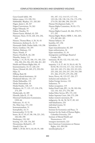 Conflicted Democracies and Gendered Violence: The Right to Heal