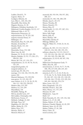 Conflicted Democracies and Gendered Violence: The Right to Heal