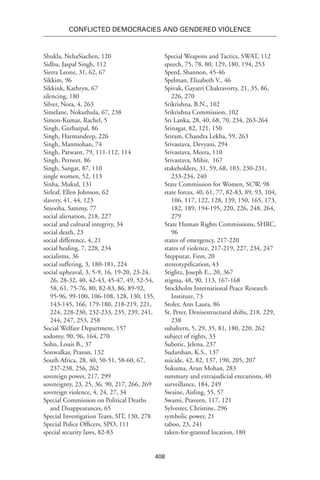 Conflicted Democracies and Gendered Violence: The Right to Heal