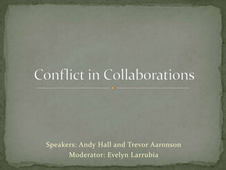 Speakers: Andy Hall and Trevor Aaronson
      Moderator: Evelyn Larrubia
 