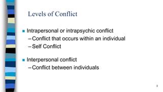 Conflict in decision making | PPTX