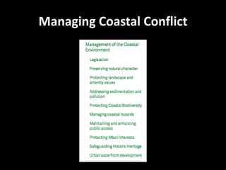 Managing Coastal Conflict
 