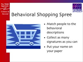 Behavioral Shopping Spree ,[object Object],[object Object],[object Object]