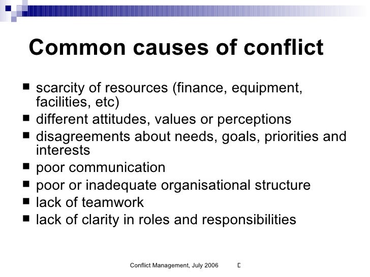 Conflict management