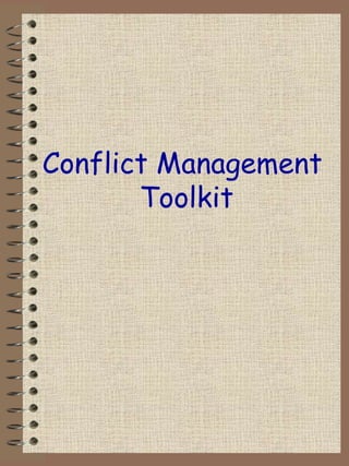 Conflict Management  Toolkit 