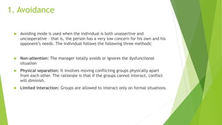 Conflict management | PPTX