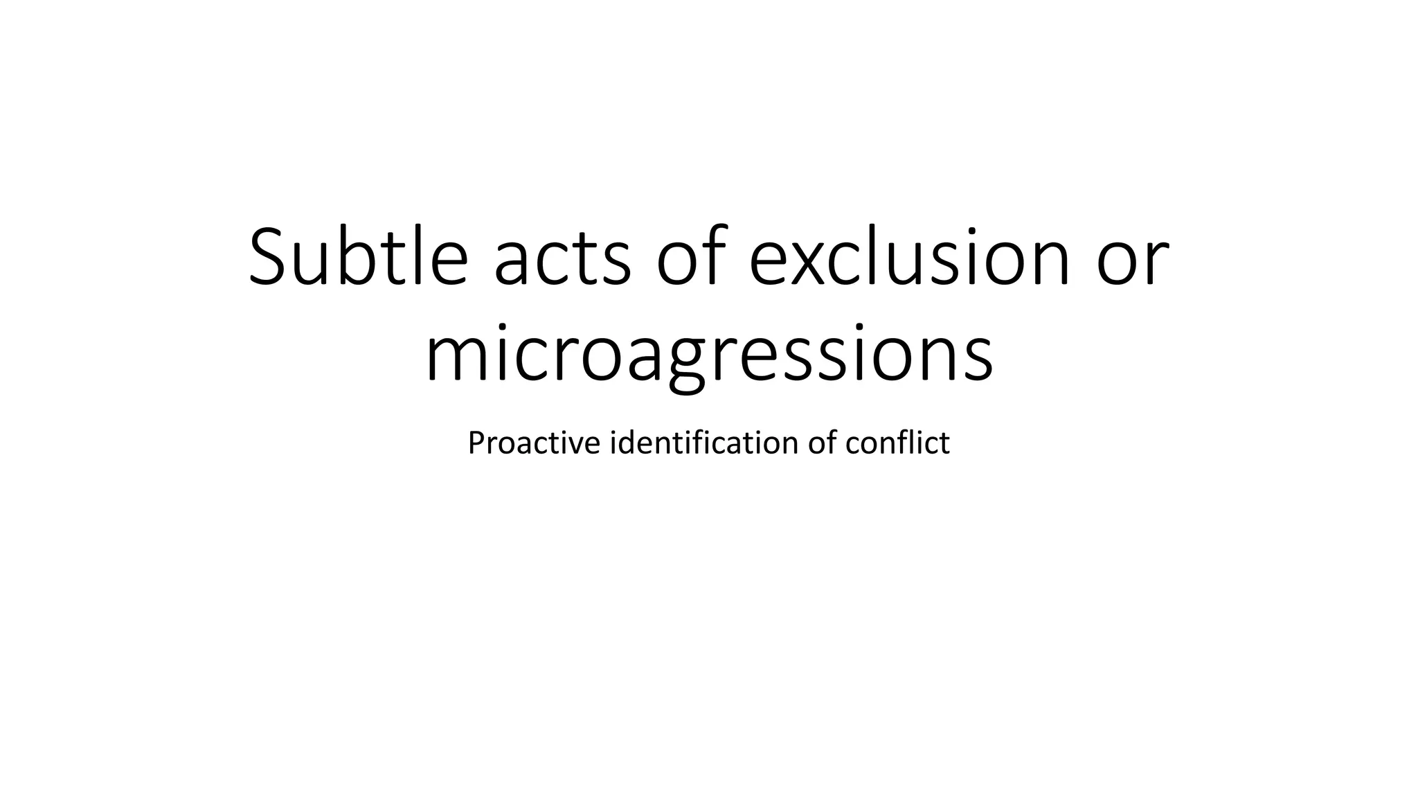 AI Team Culture- Identify subtle acts of micro aggressions | PPTX