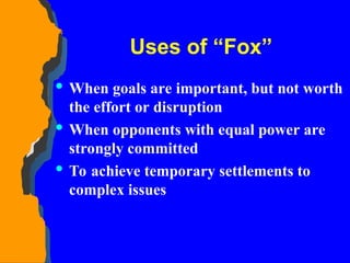 conflict management for improving leadership | PPT