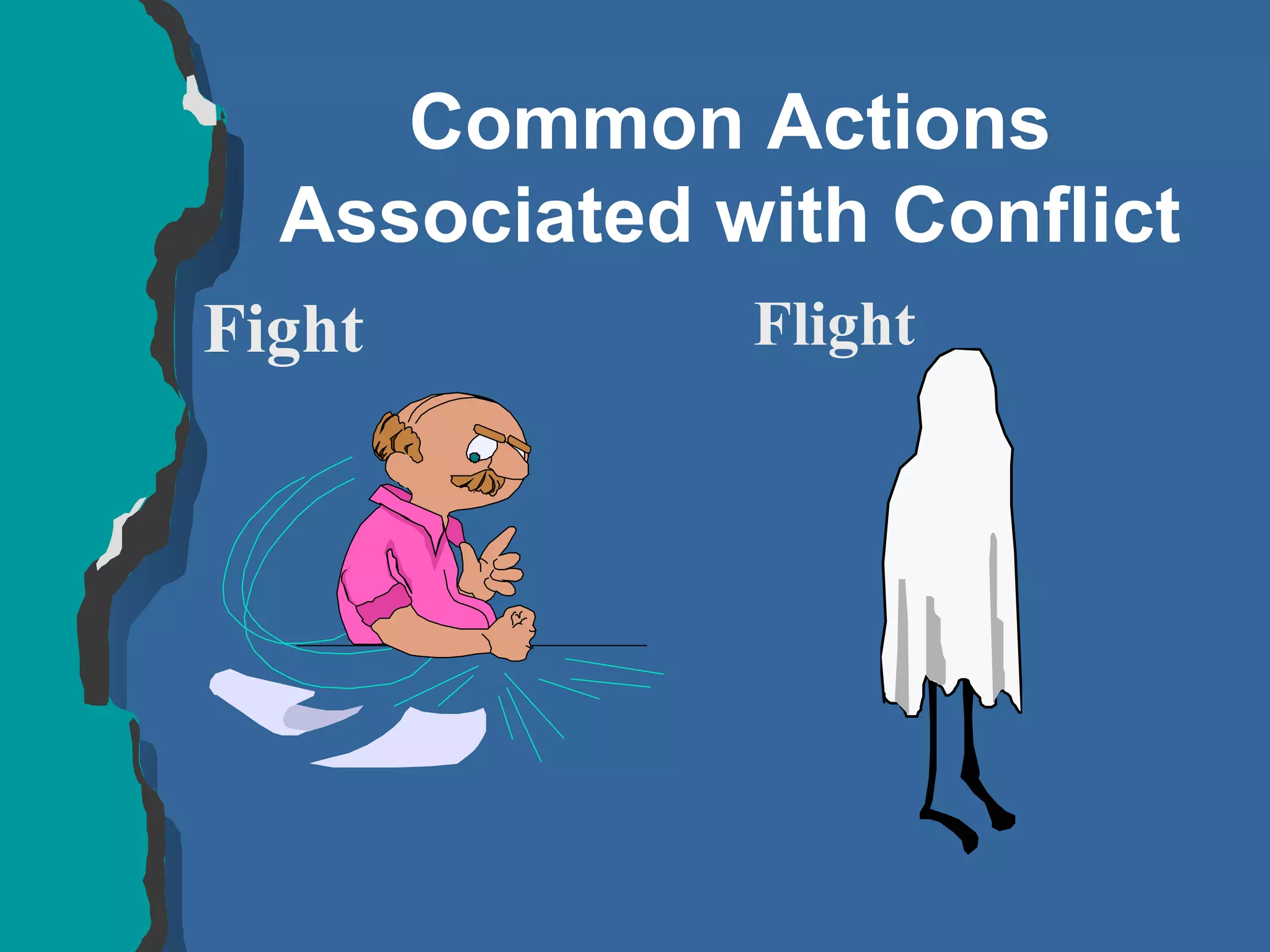 Common Actions Associated with Conflict Fight Flight 