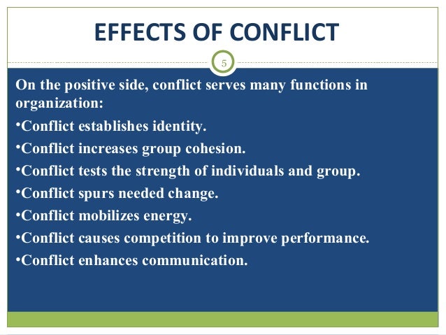 The Impact Of Conflict Management On The