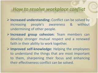Conflict management presentation | PPTX