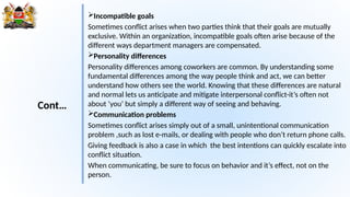 Three Problem Are Incompatible Effective Conflict and Conflict Management Strategies in the Workplace ...
