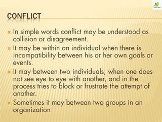 CONFLICT




 