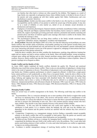 Conflict management in the family | PDF