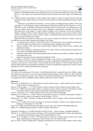 Conflict management in the family | PDF