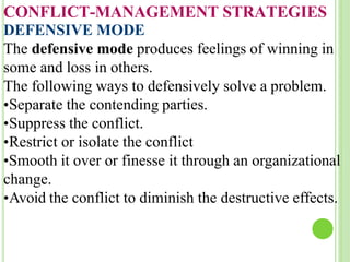 CONFLICT MANAGEMENT#NURSING MANAGEMENT | PPTX