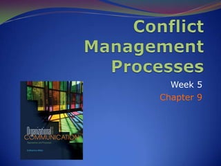 Conflict Management & Organizational Change | PPTX