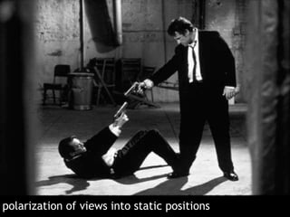 polarization of views into static positions 