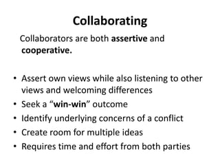 Conflict management & resolution | PPT