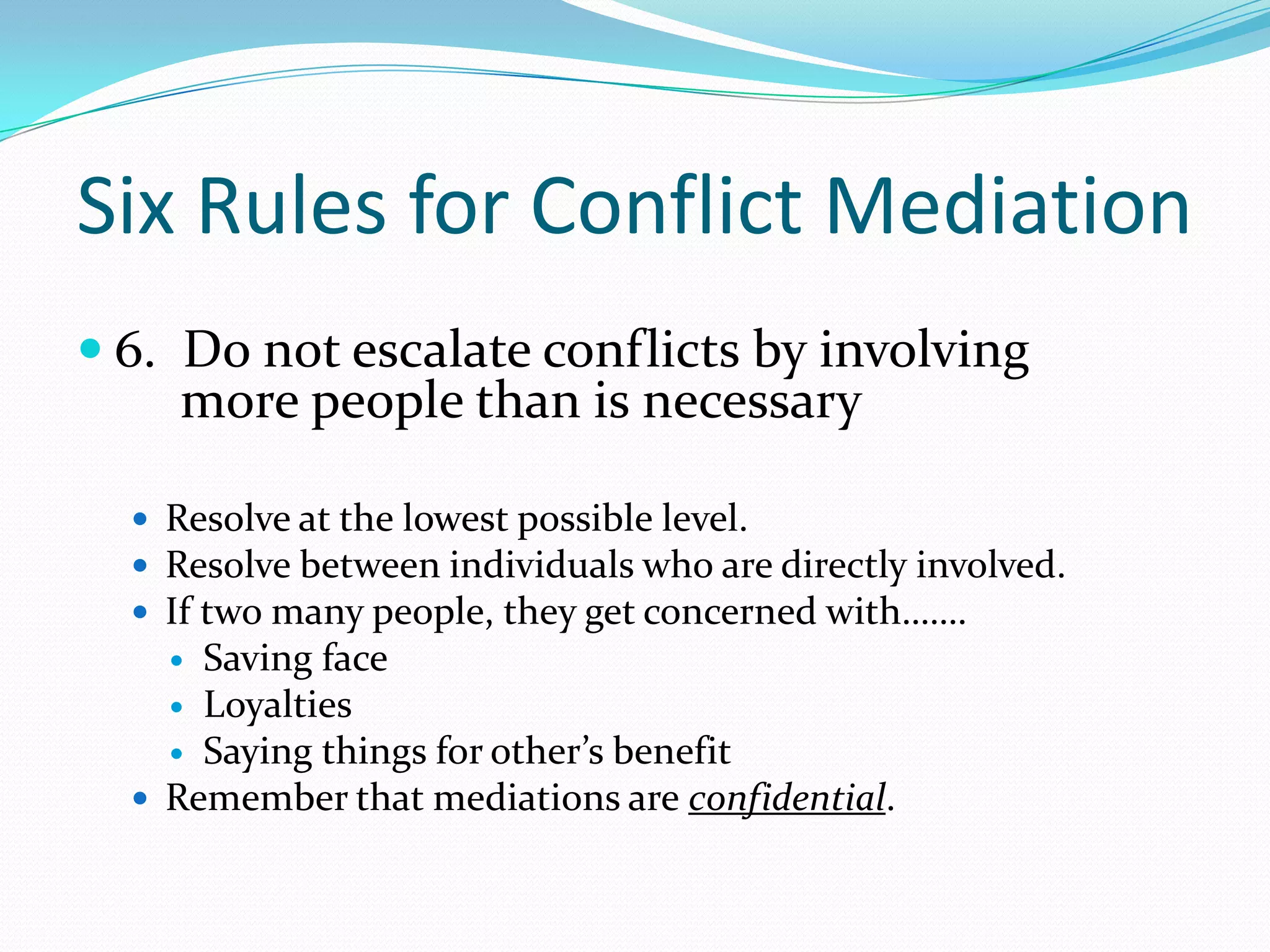 Conflict Mediation | PPTX
