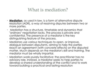 Mediation Code Conflict Mediation Course | PPT