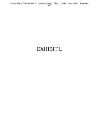 1
2
3
4
5
6
7
8
9
10
11
12
13
14
15
16
17
18
19
20
21
22
23
24
25
RALPH ROSENBERG COURT REPORTERS, INC.
Honolulu, Hawaii (808) 524-2090
24
see Kaneshiro go down for the action that he's taken
against me.
Q. You have animosity against Keith Kaneshiro.
A. Yeah. I mean, whether you guys know or not, I
mean, this is the largest indictment in Hawaii's history
and it got tossed. I mean, there's indisputable
evidence of wrongdoing, criminal wrongdoing by Kathy,
the Deputy Jake Delaplane, as well as some of the
officers in HPD and --
Q. And you said that there's a relationship between
Kathy and Keith. What did you mean by that?
A. Again, it comes from inside information in the
Prosecutor's Office that Kathy was in the case -- I
believe in our case was going to take -- going to be the
fall guy for Keith, and that Keith -- I mean, Kathy gets
assigned a lot of the dirty work such as, you know,
going in to get the case dismissed for the speeding
tickets. But her and Keith -- you know, she gets
special favors from him for the work that she does.
Q. Like what do you mean by that?
A. Like going in and lying in our Grand Jury to get
our indictments, presenting false evidence, proffering
perjury from her from the witnesses.
From what I understood from Myles, Kathy had a
written letter authorizing her to go into court to have
Case 1:17-cr-00582-JMS-RLP Document 74-5 Filed 11/03/17 Page 25 of 53 PageID #:
387
 