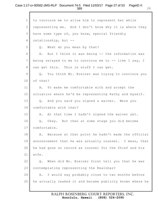 ^JSN ;Jb^ZY bRZ JV^Z MZ‹NS]OM_^ _RO 7JbJSS 8YYZMOYMO
?]ZTOM_
0]OSYO] ^JSN RO NSN RJaO _RO :OJVZRJ^ JYN Z_RO] MVSOY_^ ^SQY bJSaO]^ JYN RJ^
MZY^`V_ON bS_R _RO ¾MO ZP 2S^MS[VSYJ]d 1Z`Y^OV JLZ`_ _RO bJSaO]^
CRO MRSOP RJ^ JV]OJNd ]OMOSaON J _J]QO_ VO__O] P]ZX _RO 9`^_SMO 2O[J]_XOY_
_OVVSYQ RSX _RJ_ J Q]JYN T`]d RJ^ PZ`YN OaSNOYMO _RJ_ RO XJd RJaO MZXXS__ON
PONO]JV M]SXO^ FRSVO ^ZXO J__Z]YOd^ XSQR_ ^Jd _RJ_ _J]QO_ VO__O]^ J]O `^ON SY
JY J__OX[_ _Z QO_ J ^`^[OM_ _Z MZXO MVOJY Z] ¼S[ ZY Z_RO] MZ‹MZY^[S]J_Z]^
0]OSYO] ^JSN _RO MRSOP RJ^ JL^ZV`_OVd YZ SY_OY_SZY ZP NZSYQ ^Z O^[OMSJVVd
JQJSY^_ RS^ bSPO
 