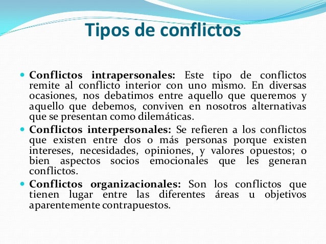 Salud mental Conflicto