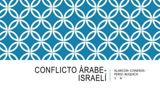 CONFLICTO ÁRABE-
ISRAELÍ
ALARCON-CISNEROS-
PEREZ-BUQUICH
5``A``
 