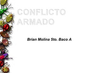 CONFLICTO ARMADO Brian Molina 5to. Baco A 
