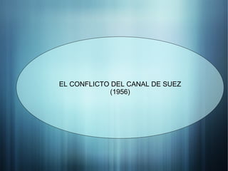 EL CONFLICTO DEL CANAL DE SUEZ
            (1956)
 