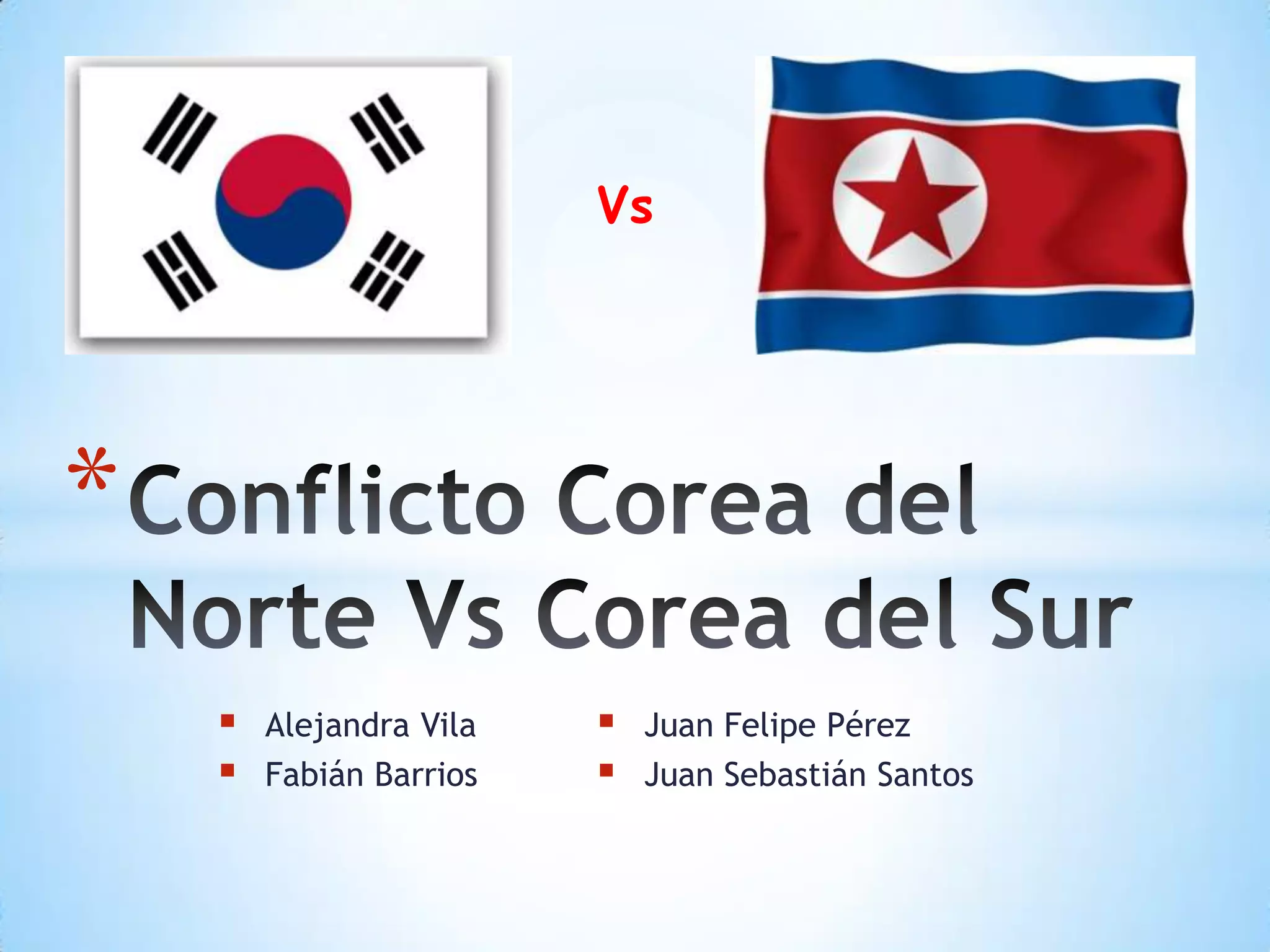 Conflicto corea del norte vs corea del sur | PPT