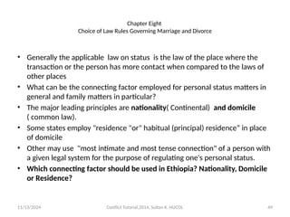 Tense Notes.pdf Conflict of Laws in Ethiopia -Lecture notes in ppt | PPTX