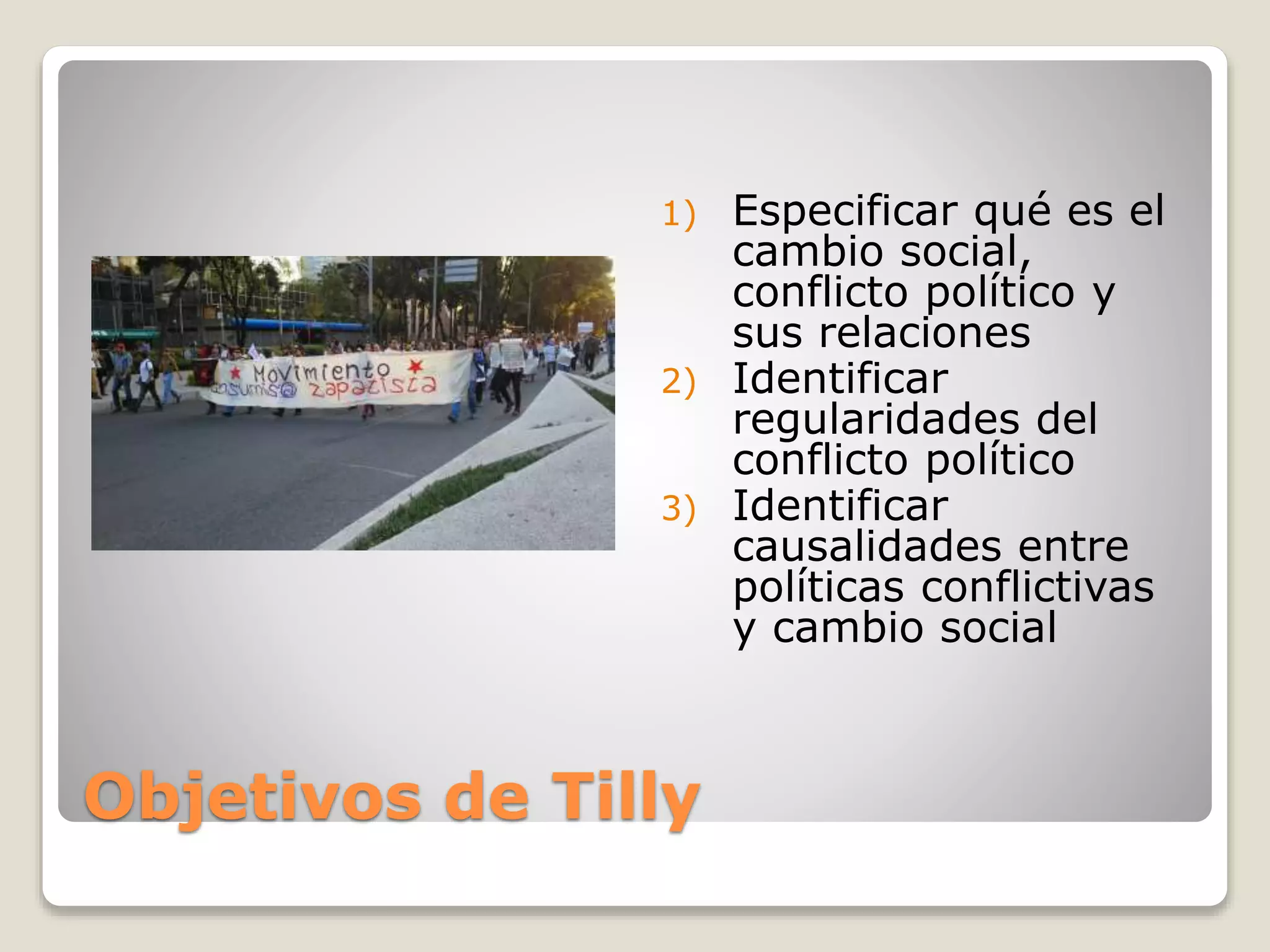 Tilly Gate Conflicto político y cambio social de Charles Tilly | PPTX