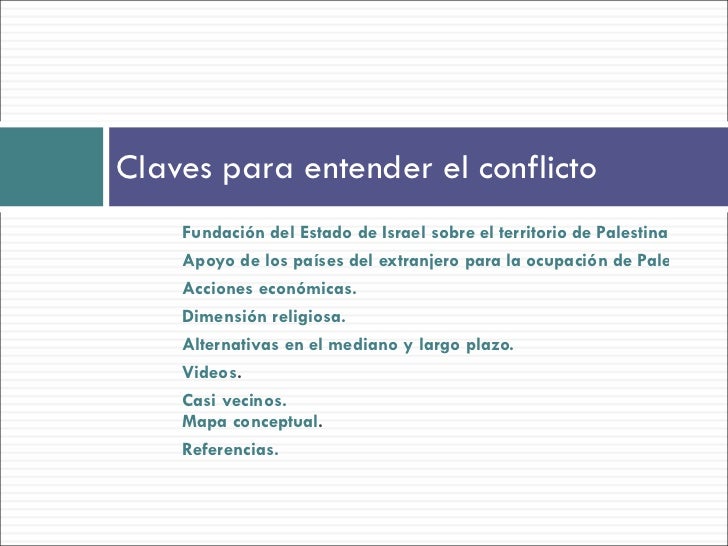 Conflicto árabe israelí