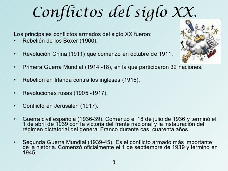 Conflictos actuales