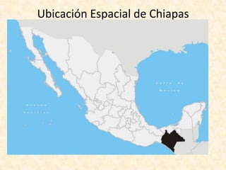 Ubicación Espacial de Chiapas
 