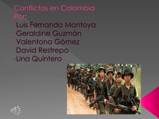 Conflictos en colombia.
