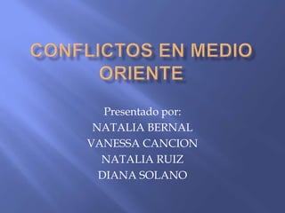 Presentado por:
NATALIA BERNAL
VANESSA CANCION
NATALIA RUIZ
DIANA SOLANO

 