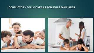 CONFLICTOS Y SOLUCIONES A PROBLEMAS FAMILIARES
 