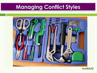 Managing Conflict Styles

mnRAJU

 