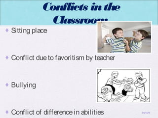 Conflict resolution within classroom