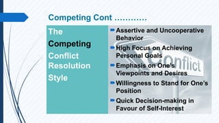 Competing Resolution Conflict Resolution Resolution Processes | PPTX