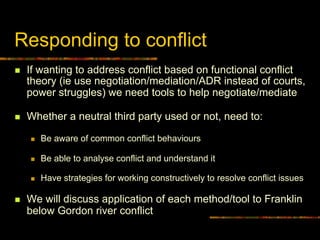Conflict Resolution: Practical Tools and Techniques | PDF
