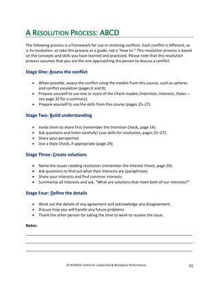 Conflict resolution skills | PDF