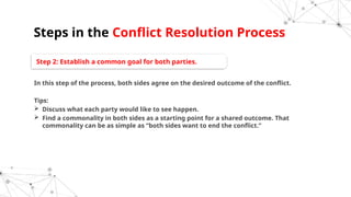 Out Come The Tips Conflict Resolution Training for sales team | PPTX